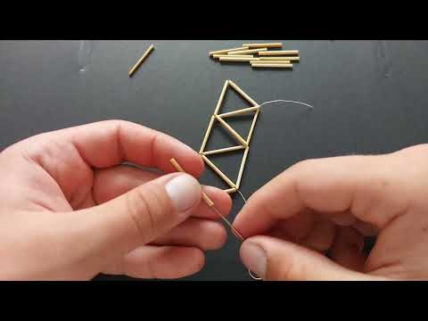 Різдвяний павук своїми руками. Октаедр | Інструкція