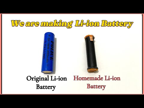 How to Make Lithium Ion battery at home (Step by step with each detail)