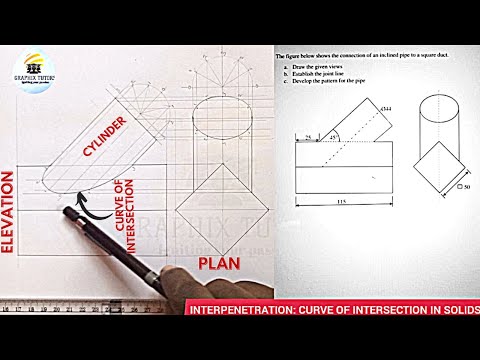 INTERPRETATION, Interpenetration in technical_curve of intersection. cylinder and square prism/duct