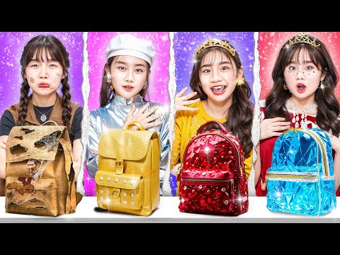 Poor Vs Rich Vs Giga Rich Vs Ultra Rich Girls At School! Who Is Good Student?