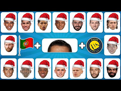 Guess SANTA Version 🎅 Guess Football Players by Their Song, Hair & Club | Ronaldo, Messi, Neymar
