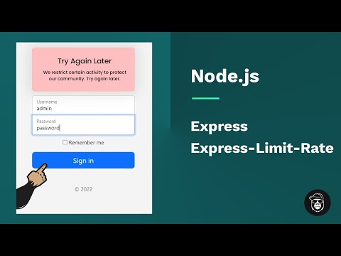 NodeJs Limiting Network Traffic - Express, Express Rate Limit