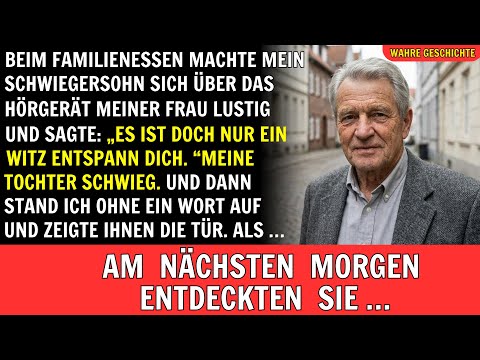 Mein Schwiegersohn machte sich über das Hörgerät meiner Frau lustig und sagte: „Es ist nur ein Witz