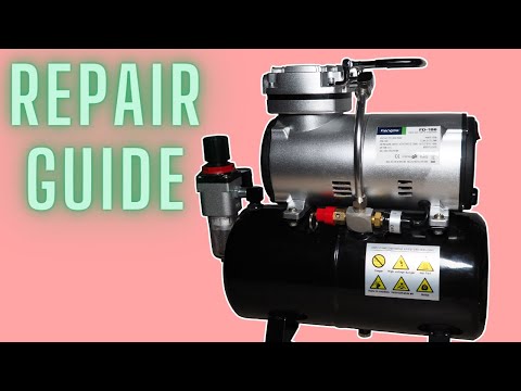Airbrush compressor (AS-186) Break down, Repair, and Rebuild!