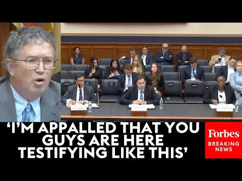 'You Have No Shame': Thomas Massie Unleashes On Panel For 'Trying To Get Crap Made Over In China'