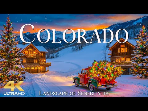 Colorado 4K | Winter Wonderland – Snowy Rockies, Frozen Lakes & Alpine Serenity