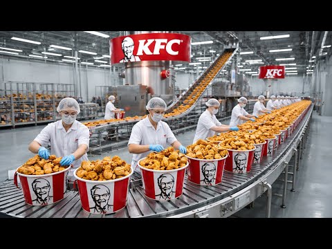 Inside The KFC Factory: From Fresh Chicken To Crispy Golden Pieces (Complete Process)