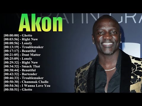 Akon Top Songs Playlist | Right Now, Smack That & More | HD Remastered