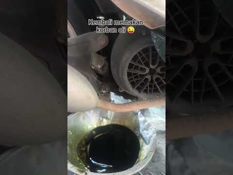 ibunya bilang baru ganti oli.karna brebet iseng cek oli dari stik.oho #oli #panas #troble