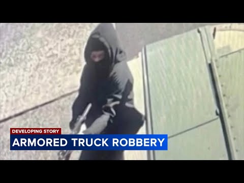 Surveillance image shows suspect in armored truck heist; sources say $1.8 million stolen