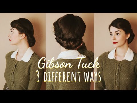 3 Ways To Create A Gibson Tuck/Roll | Hair Tutorial