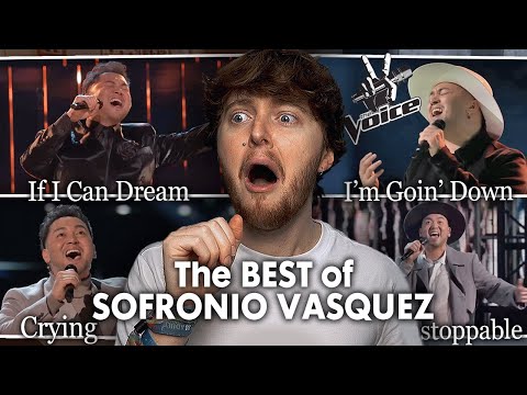 BEST OF SOFRONIO VASQUEZ! (Crying, Unstoppable, I'm Goin' Down & More | The Voice USA Reaction)