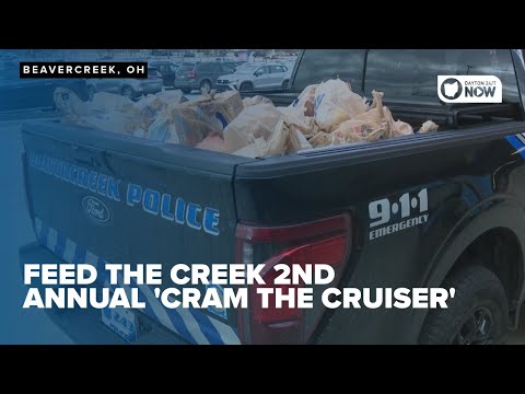 Feed the Creek's 'Cram the Cruiser' fills three Beavercreek PD vehicles