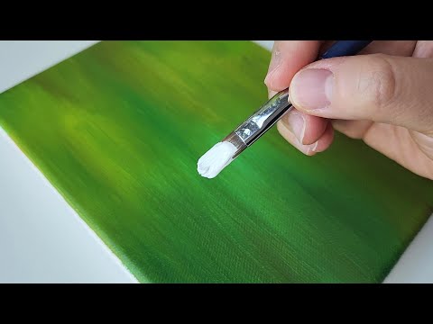 데이지 꽃을 그리는 방법 / 초보자를 위한 아크릴화