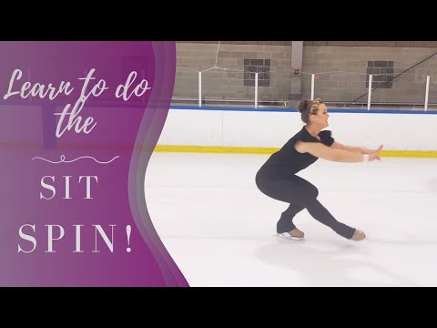 Learn To Do the Sit Spin in Figure Skates!