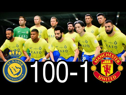 FC 25 -MESSI RONALDO NEYMAR & MBAPPE | ALL STARS | AL NASSR 100-0 MANCHESTER UNITED