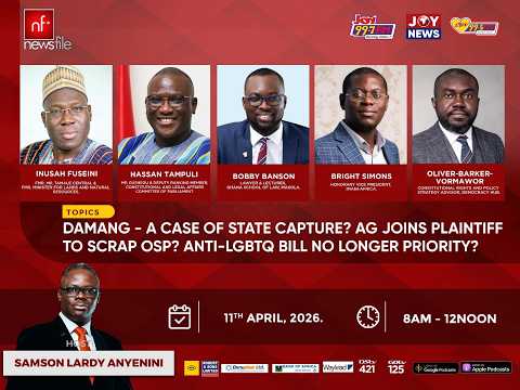 LIVE! NEWSFILE 11-4-26: DAMANG STATE CAPTURE? AG MOVES ON OSP? ANTI-LGBTQ BILL DROPPED?