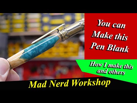 Make This Pen Blank With Wood And Resin