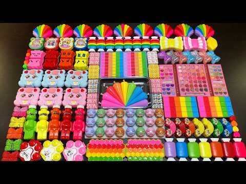 RELAXING WITH CLAY PIPING BAGS VS GLITTER VS MAKEUP ! Mixing Random Things Into Slime #7001