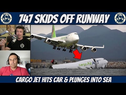 Boeing 747 Goes Off Runway and Collides With Security Truck | Pilot Breakdown