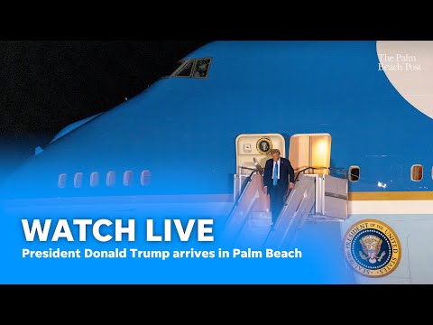 Live: Donald Trump arrival in Palm Beach as president visits Mar-a-Lago before attending Super Bowl