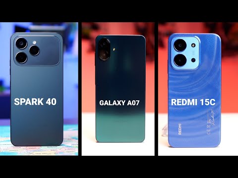 Spark 40 vs Redmi 15c vs  Galaxy A07 | Honest Comparison