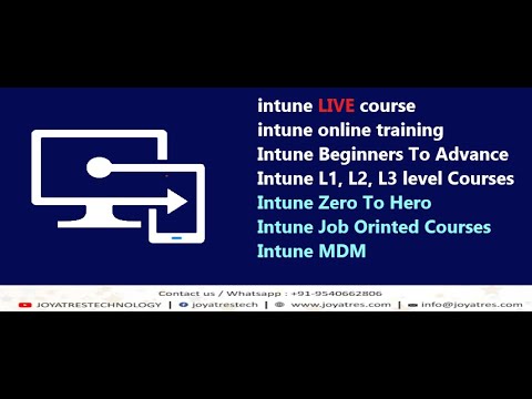 Intune job oriented Course | Intune L1, L2, L3 level Training | Intune Zero Hero |Intune live Course
