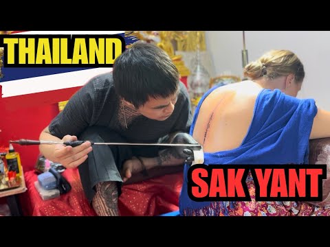 🇹🇭 Emma Got a Sak Yant Tattoo in Thailand | Sacred Thai Tattoo by a Former Monk