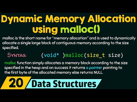 Dynamic Memory Allocation using malloc()