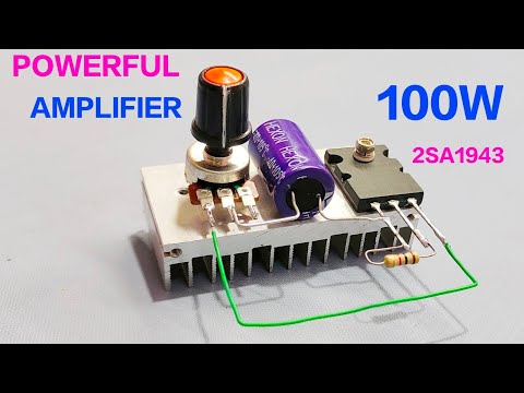 DIY 2sa1943 Transistor Amplifier Circuit | 2sa1943 amplifier 12v
