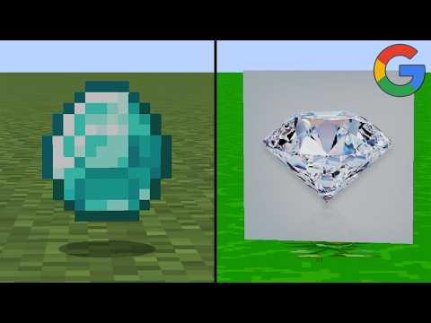 I Played Minecraft But Every Texture Is A Google Image