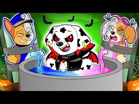 Paw Patrol The Mighty Pups | Paw Patrol Danger In Halloween, The COLOR ARE MISSING?! - Rainbow  3