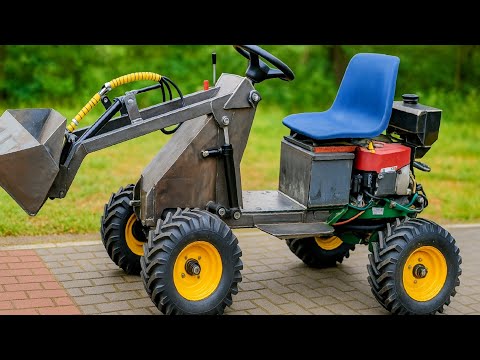 From Scrap to Beast: DIY Hydraulic Loader Build from a Lawn Tractor