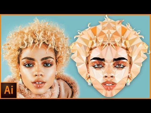 Illustrator Tutorial: Low Poly Portrait Effect