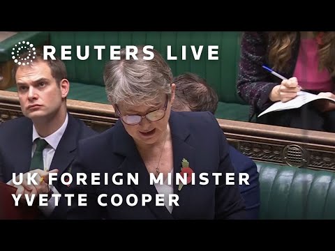 LIVE: UK foreign minister Yvette Cooper answers questions in Parliament