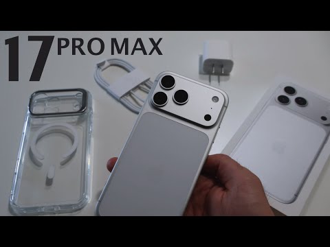 iPhone 17 Pro Max Silver Unboxing | Aesthetic