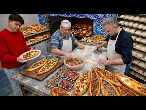 The Most Satisfying Turkish Pide Making Process | Handmade from Scratch