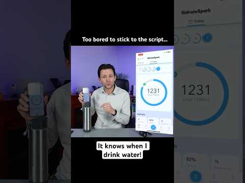 HidrateSpark interrupted my filming with a notification #tech #hydrated