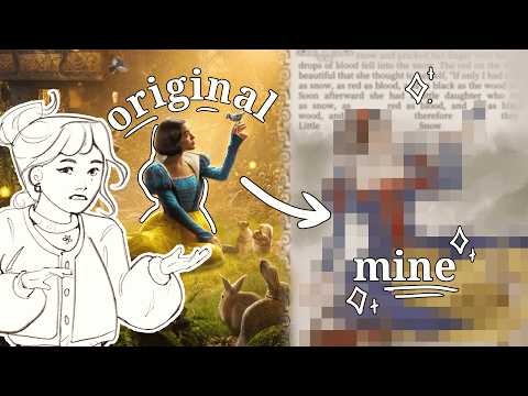 FIXING SNOW WHITE'S DRESS 𖤓 Process Explained + Animating