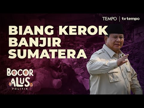 Government Stuttering and the Cause of Floods and Landslides in Sumatra [Leaked Political Fluency]