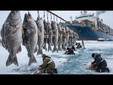Polar Industrial Fishing Documentary | Massive Daily Fish Harvest in Ice Cold Seas Full Process