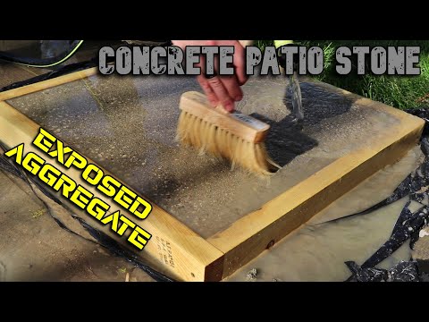 DIY Concrete Paver with Exposed Aggregate finish