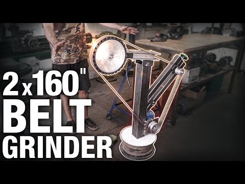 I Made a BIG 2x160" Belt Grinder (50x4000mm)