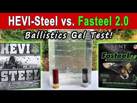 HEVI Steel vs. Kent Fasteel | Ballistics Gel & Pattern Test