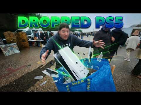 The LOOK On His Face, PS5 Falls Out His Bag!