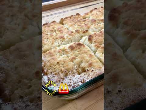 Fluffy Butter Swim McDonalds Bacon Egg & Cheese Biscuits #shorts #recipe #baking #cooking