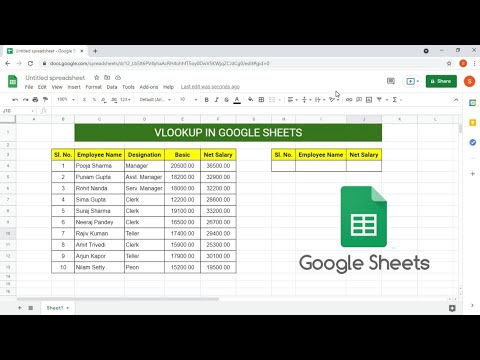 How to use VLookup in Google Sheets | VLookup in Google Sheets