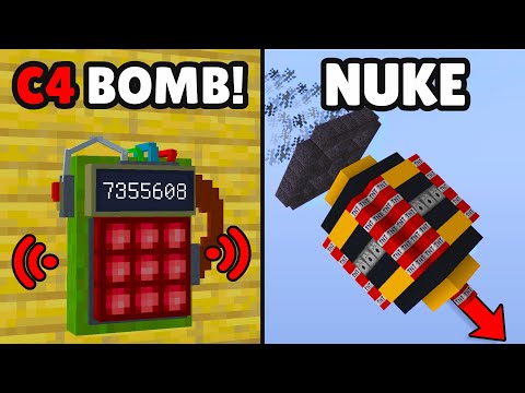 11+ Secret Working Bombs in Minecraft!