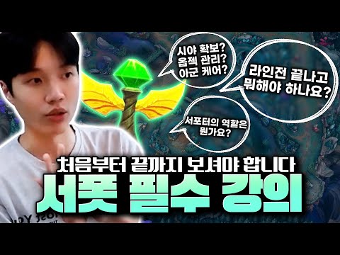 🔥서폿 필수 시청🔥 서포터가 라인전 끝나고 해줘야 할 필수 루틴 5가지 총 정리!