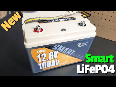 Power Queen 12V 100Ah OTCB Smart LiFePO4 Battery